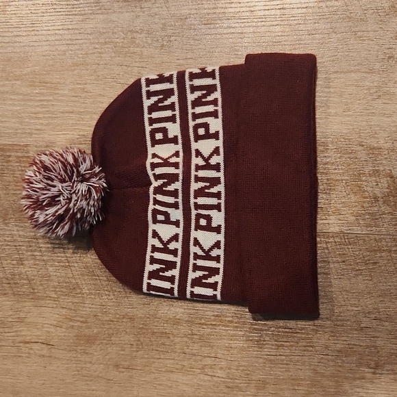 PINK Beenie Hat with Pom Pom - Picture 1 of 2